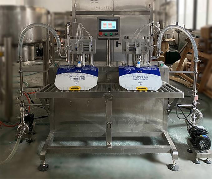 Semi-Automatic Wine Bag in Box Filling and Covering Machine Bib Filler