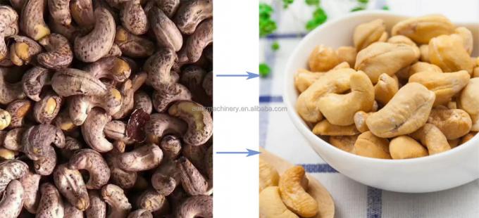 High Quality Cashew Nut Shell Breaking Peeling Shelling Machine Almond Cashew Nuts Processing Decorticating Machine