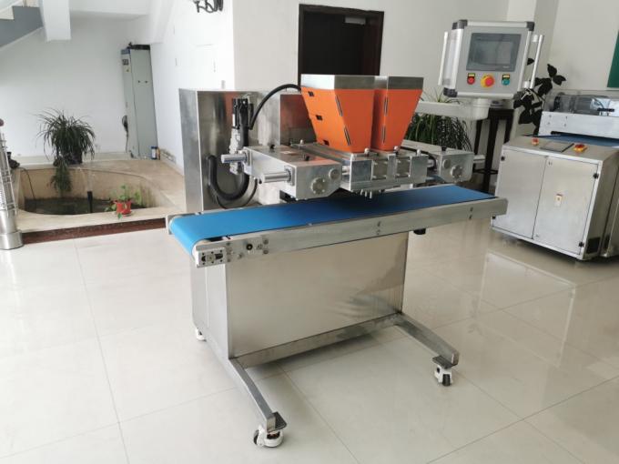 Industrial Snack Machines Two Color Center Filling Hot Chocolate Dispenser Depositor Chocolate Bar Making Forming Machine