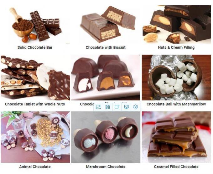 Industrial Snack Machines Two Color Center Filling Hot Chocolate Dispenser Depositor Chocolate Bar Making Forming Machine
