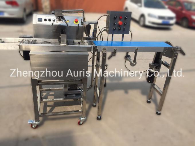 CE Certificated Chocolate Candy Bar Enrobing Coating Machine Customized Width Enrobing with Cooling Tunnel