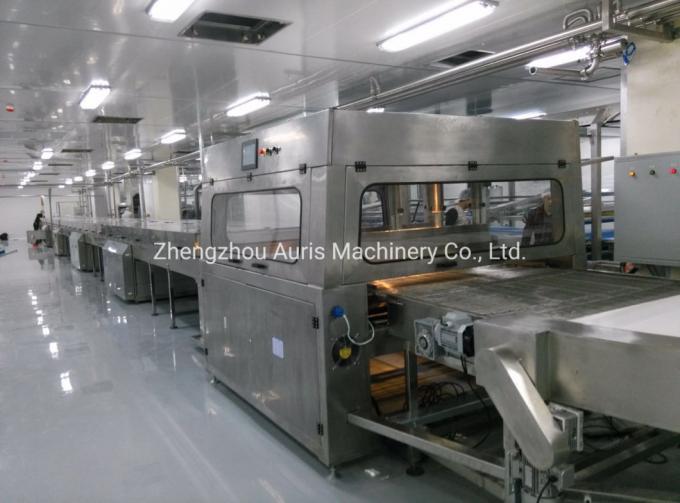 Full Automatic Chocolate Candy Enrober Line Chocolate Enrobing Machine with Cooling Tunnel