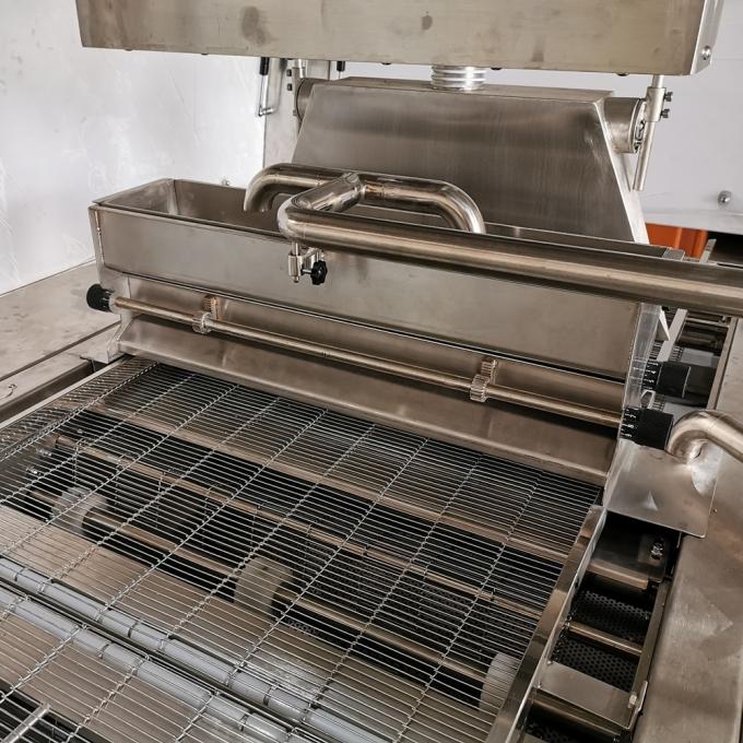 Full Automatic Chocolate Candy Enrober Line Chocolate Enrobing Machine with Cooling Tunnel