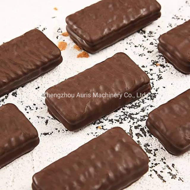 Full Automatic Chocolate Candy Enrober Line Chocolate Enrobing Machine with Cooling Tunnel