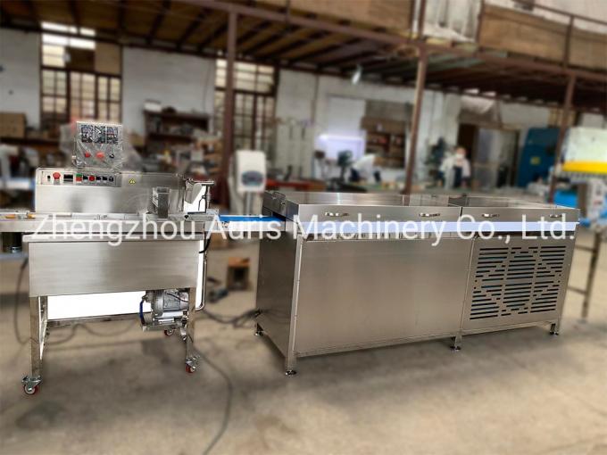 Chocolate Candy Tempering Coating with Cooling Tunnel