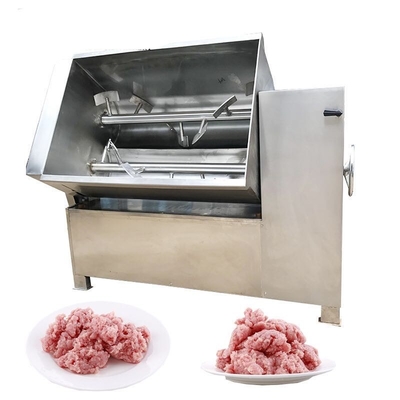 Vacuum Double Axis Mince Grinder Machine Ground Mince Mixer Machine