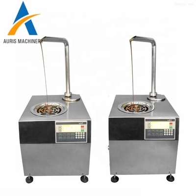 full automatic small chocolate temperature adjuster black  hot selling chocolate making dipper machine for dessert shops