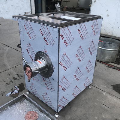 Poultry Frozen Meat Grinder 500kg/H 5.5kw Mixer Meat Mincer Grinder