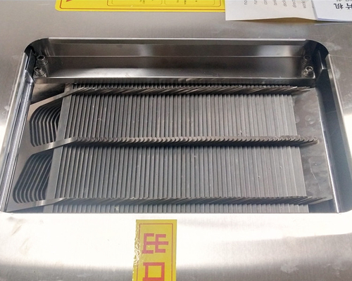 Double Slot Fish Processing Machines Bevel Fillet Machine Restaurant Use