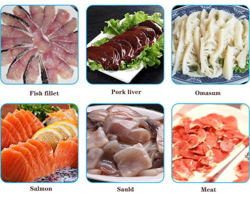 Double Slot Fish Processing Machines Bevel Fillet Machine Restaurant Use