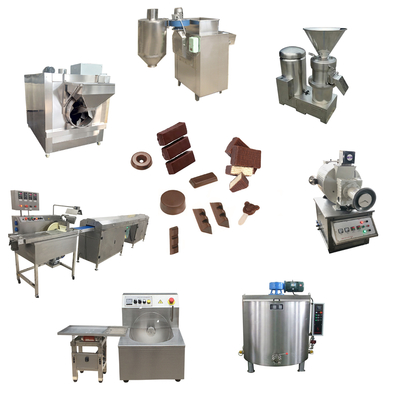 500kg/H Bean To Bar Chocolate Machine Grinding Cocoa Chocolate Processing Machinery