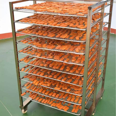 Stainless Steel 304 Meat Smoking Oven 30kg Batch Bacon Dried Sausage Smoke House