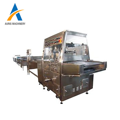stainless steel Chocolate Enrobing Machine High Efficiency For Factory use
