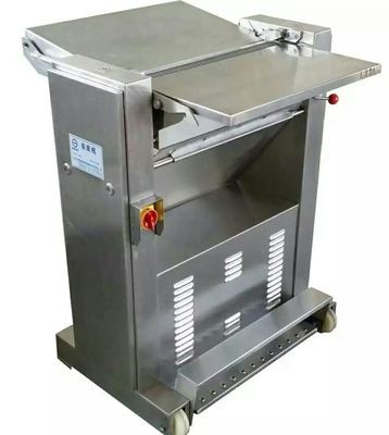 750w Automatic Pig Meat Cutting Machine Fatty Pork Skin Peeling Machine
