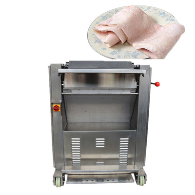 0.75 Kw Meat Cutting Machine Skin Chopper Pork Skin Peeling Machine