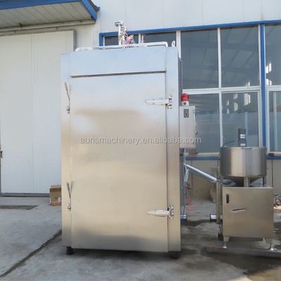 100kg Bacth Meat Smoker Machine 100kg/H Sausage Smokehouse Oven