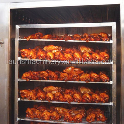 100kg Bacth Meat Smoker Machine 100kg/H Sausage Smokehouse Oven