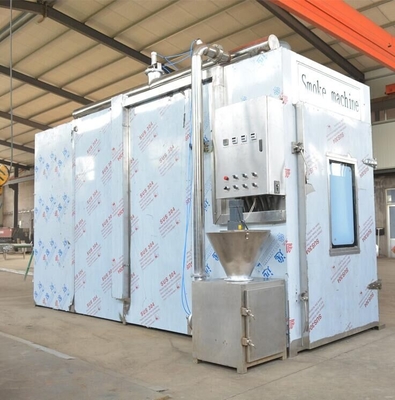380v Meat Smoking Machine PLC 100kg Batch Industrial Smoke House Oven