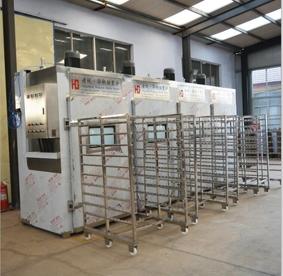 380v Meat Smoking Machine PLC 100kg Batch Industrial Smoke House Oven