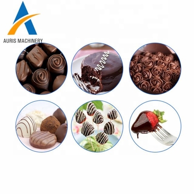 full automatic small chocolate temperature adjuster black  hot selling chocolate making dipper machine for dessert shops