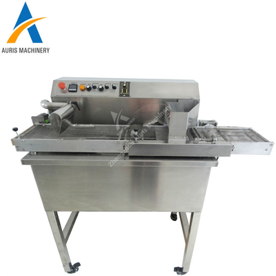 Nuts Tempering Chocolate Making Machine 150kg Per Hour Snack Enrobing Machine