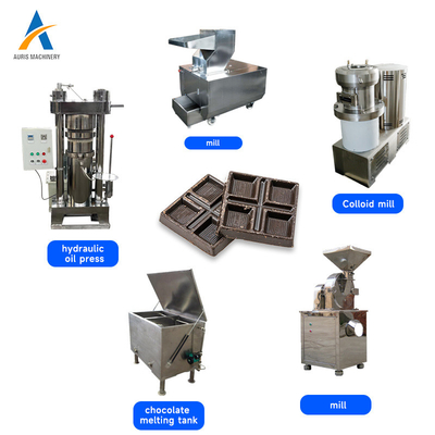 Industrial 304ss Chocolate Making Machine 500kg/H Cocoa Liquor Pressing Machine