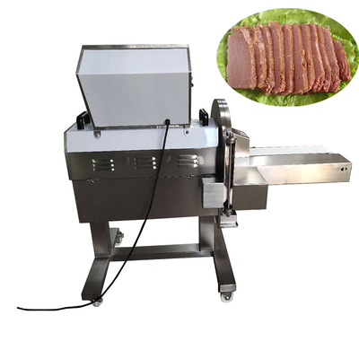 Cooked Meat Dicing Slicing Machine Chicken Breast Jerky Slicer 0.77 Kw