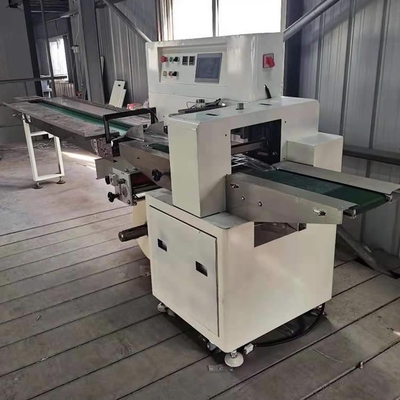 Intelligent Full Automatic Pillow Packing Machine LCD Display PLC Control