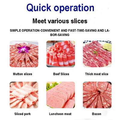 Frozen Beef Roll Pieces Cutter Machine Chilled Mutton Chopping Freezing 550w