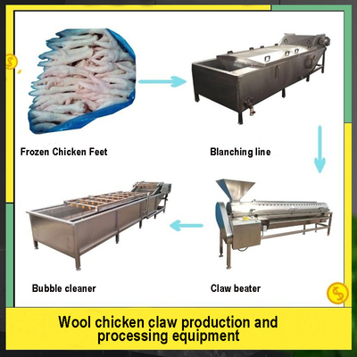 Chicken feet processing Line factory direct sales chicken toenail trimming machines boneless chicken feet