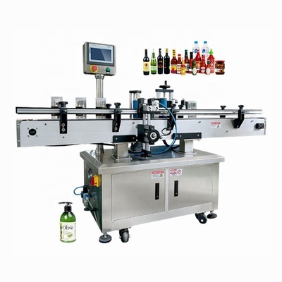 High Speed Automatic Sticker Labeller Round Glass Bottle Labeling Machine For Food Industry