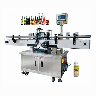 High Speed Automatic Sticker Labeller Round Glass Bottle Labeling Machine For Food Industry